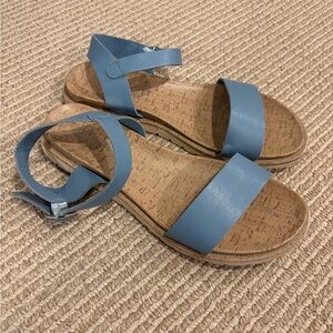 Blue Women's Sun and Stone Sandals